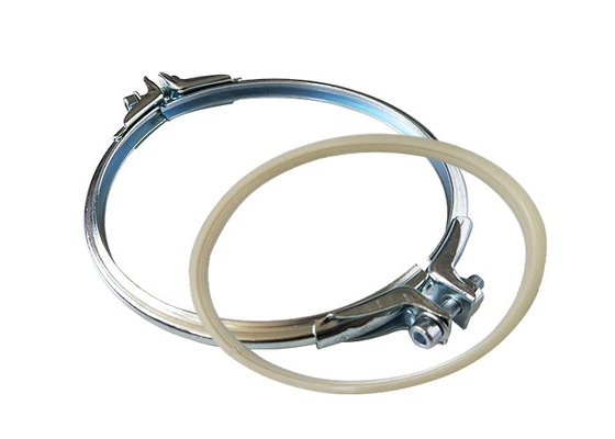 Morsetti di tubo d'acciaio galvanizzati resistenti con l'anello sigillante di Silicone/EPDM