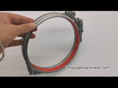 Tipo serrato 304 d'acciaio morsetto di tubo inossidabile di 125mm che canalizza le clip con gomma