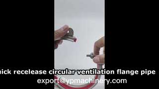 morsetto per tubo di ventilazione con morsetto per condotto ad anello in acciaio inossidabile 304