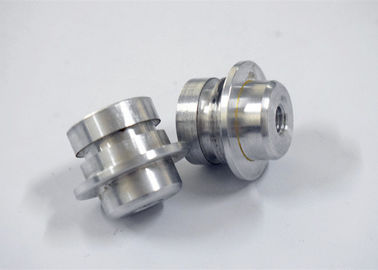 Il piccolo metallo di CNC lavorato parte la dimensione su misura argento di alluminio delle componenti di tornitura