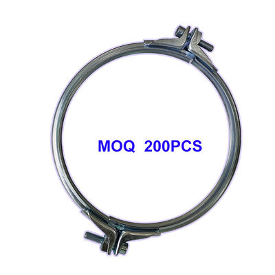 Morsetto per tubi bullonato da 150 mm con produzione personalizzata per sistemi di ventilazione e rimozione polveri