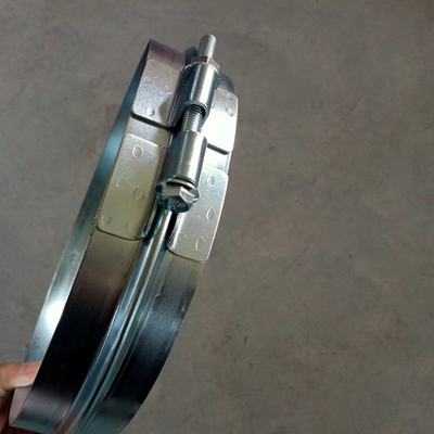 Ventilazione condotto d'aria metallo acciaio tubo galvanizzato bullone largo pinza