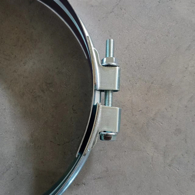 Sistema di condotti Havc Spirale Clampo di condotti Blocco rapido Clampe anello largo in acciaio al carbonio