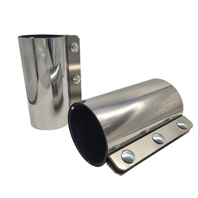 Morsetto per tubi in acciaio inossidabile 430, accoppiamento per tubi in metallo con guarnizione SBR, morsetto di accoppiamento