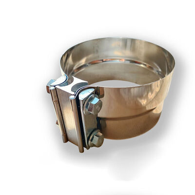 5 pollici 0,5 mm spessore 304 in acciaio inossidabile rotondo riducente del tubo di scarico pinza Muffler pinza