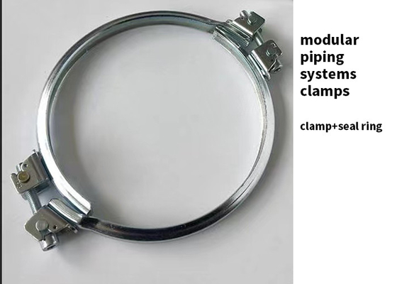 Morsetto di tubo galvanizzato ermetico modulare della scanalatura del morsetto di tubo delle reti di tubazioni V 16mm