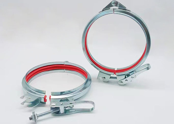 Il tipo di U ha scanalato il sigillamento regolabile galvanizzato Ring Ventilation Dust Clamp del morsetto di tubo