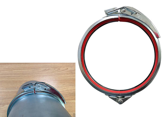 Accessori normali del tubo di ventilazione di Thinckness 1.0mm del morsetto di tubo del rilascio rapido di pressione 80mm