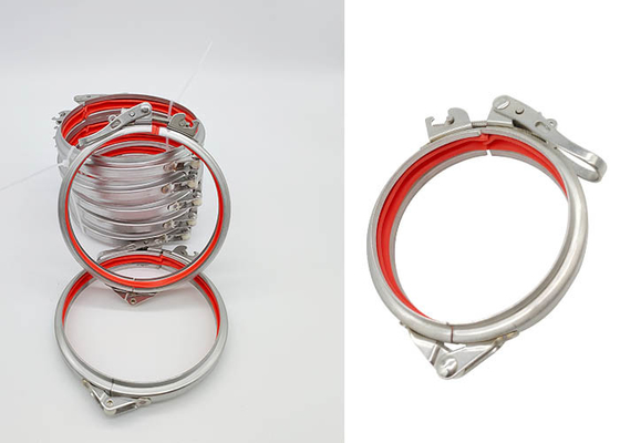 Acciaio inossidabile del morsetto di tubo del rilascio rapido dell'OEM 100mm/acciaio al carbonio con il sigillamento