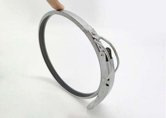 Clampe per tubi galvanizzate a testa rotonda da 160 mm / clamp per condotti a rilascio rapido