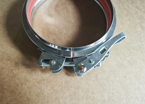 Clampe per tubi a scarico rapido da 100 mm per flange e piegature di tubi