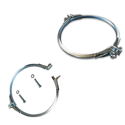 Chiusura di tubo a rilascio rapido a forma di U Chiusura di condotto in acciaio galvanizzato Spessore di 2,0 mm