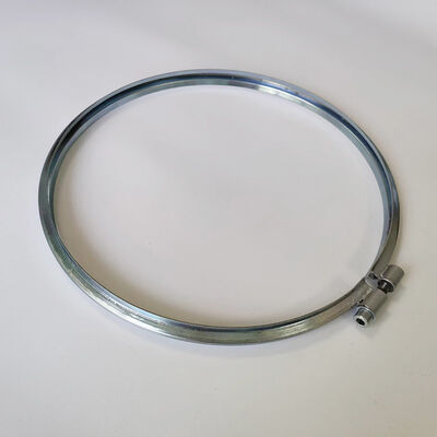 Clampo per tubi ad anello galvanizzato a bullone di tipo V per condotti modulari di raccolta della polvere