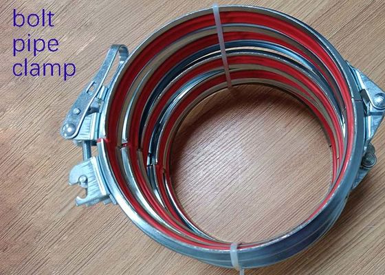morsetto di tubo del rilascio rapido della flangia di ventilazione di 80mm Bolt con l'anello con sigillo